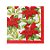 Guardanapo de Natal Poinsettia 32,5X32,5cm com 20 Folhas - Imagem 1