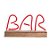 Luminoso Bar com 1 Led Vermelho 2 AA - Imagem 1