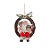Boneco de Papai Noel Sentado na Guirlanda Vermelho de 50cm - Imagem 1