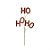 Pick Hohoho em Glitter Vermelho e Ouro - 6 Un - Imagem 1