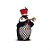Pinguim Xadrez Trompente em Duas Maos Vermelho - Imagem 1