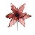 Poinsettia Borda de Glitter Rosa (Flores Cabo Curto) - 1 Un - Imagem 1