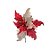 Poinsettia de Juta Vermelho (Flores Cabo Curto) - 1 Un - Imagem 1