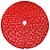 Saia Flocos Neve Ouro e Vermelho 120cm - Imagem 3