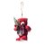 Urso com Cachecol Segurando Galho Vermelho - Imagem 1
