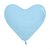 Balão Látex Coração Fashion Azul Celeste 6'' / 15cm - 12 Un - Imagem 1
