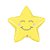 Balão Metalizado Holográfico Chubby Star Amarelo 26'' / 66cm - Imagem 1
