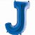Balão Metalizado Letra J Azul 40'' / 101cm - Imagem 1