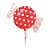 Balão Metalizado Candy Pão Vermelho 18" / 45cm - Imagem 1