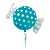 Balão Metalizado Candy Pão Azul 18" / 45cm - Imagem 2