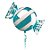 Balão Metalizado Candy Premium Azul Claro 18" / 45cm - Imagem 1
