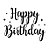 Lettering Transfer para Balão Brilho Happy Birthday G 32X28 cm - Imagem 2