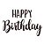 Lettering Transfer para Balão Brilho Happy Birthday G 32X28 cm - Imagem 1