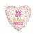 Balão Metalizado Holográfico Coração Happy Birthday Princess 18" / 45 cm - Imagem 2
