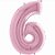 Balão Metalizado Número 6 Pink Pastel 40'' / 101cm - Imagem 2