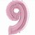 Balão Metalizado Número 9 Pink Pastel 40'' / 101cm - Imagem 2
