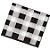 Guardanapo Pequeno 20x23cm Xadrez Preto - 50 Un - Imagem 1