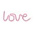 Silhueta de Led Love Rosa 36,5x2x13,5 - Imagem 3