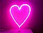 Silhueta de Led Coração Pink 29x10x30,5 - Imagem 1