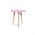 Mesa Redonda Rosa Rústica para 41x41x44,5 - Imagem 1