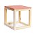 Cubo Vazado de Mesa Coral Médio 20x20x21 - Imagem 1