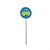 Pick para Docinhos com Carrinho Azul Verde - 24 Peças - Imagem 1