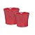 Kit Vaso de Cerâmica Decorativo Vermelho para Médio - 02 unidades - Imagem 1