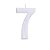 Cromus - Vela Grande n° 7 Branco com Glitter - 1 unidade - Imagem 1