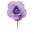 Flores Decorativas para Painel Lilás 15 cm - Imagem 1