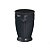 Cachepot Floral Preto 8x8x11,8 - 1 Unidade - Imagem 1