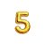 Pop Up Adesivo n° 5 Ouro - Imagem 1