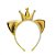 Acessório Tiara Coroa Vinil Dourado - Imagem 1