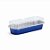 Marmitinha Retângular com Tampa Azul 200 ml 16,5x6,5x3 - 12 Un - Imagem 1
