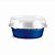 Marmitinha Oval com Tampa Azul 85 ml 9,7x6,6 - 12 Un - Imagem 1