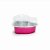 Marmitinha Coração com Tampa Pink 100 ml 8,8x8,8x3 - 12 Un - Imagem 1