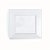 Linha Premium Prato Quadrado Branco com Detalhe Prata 26 cm - 6 Un - Imagem 1