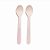 Talheres Decorativos Madeira Colherzinha Rosa 11 cm - 8 Un - Imagem 1