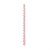 Canudo de Plástico Listra Rosa Transparente 19 cm - Pacote com 10 Unidades - Imagem 1