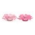 Forminhas para Doces Flores Poá xadrez Pink - 40 Un - Imagem 1