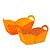 Forminhas para Doces Cestinha com Poá Laranja 1 Doces - 24 Un - Imagem 1