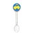 Colherzinha Cristal com Carrinho Amarelo Azul - 8 Un - Imagem 1