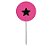 Pick para Cupcake com Estrela Preto - 12 Peças - Imagem 1