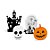 Halloween - Silhueta Decorativa Castelo Assombrado Sortido - 4 Peças - Imagem 1