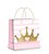 Festa Reino Encantado Menina - Sacola Papel Reinado da Princesa Pequena 14x13x6 - 10 Un - Imagem 1
