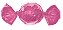 Embalagem Alumínio para Trufa Liso Rosa Chiclete 15X16 - 100 Un - Imagem 1