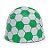 Folha Chumbo Bolinhas Futebol Verde e Branco 8X7,8 - 300 Un - Imagem 1