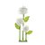 3 Flores em Pedestal Brantamanho Grande (Fleur) - 1 Un - Imagem 1