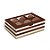 Caixa Para 6 Brigadeiros Hit Creme Marrom 12,8x8,5x4,5cm - 10 Un - Imagem 1