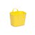 Cachepô De Plástico Retangular Com Alca Amarelo 11X9,5X10,5 - 1 Unidade - Imagem 1