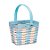 Cesta De Bamboo Azul 5X5X4 - Imagem 1